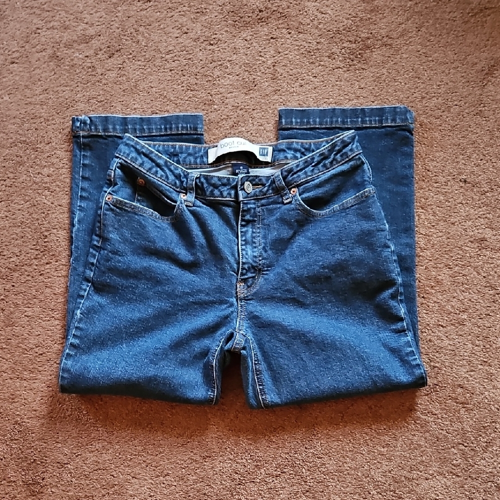 Boys GAP Bootcut Stretch Jeans Size 10 Blue Denim Authentic